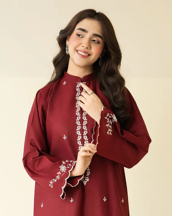 Claret Farshi Shalwar