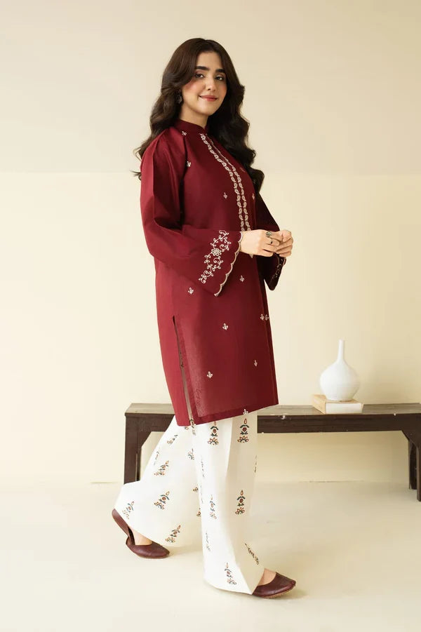 Claret Farshi Shalwar