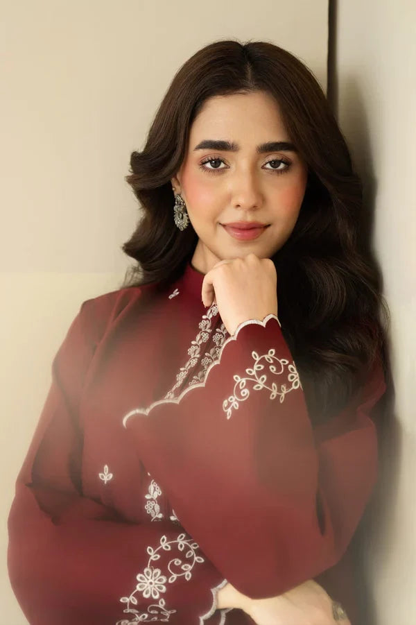 Claret Farshi Shalwar